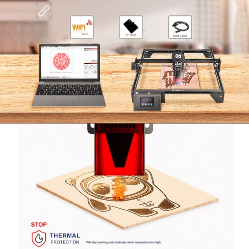 LONGER 10W Laser Engraver Cutter CNC High Accuracy Cutting and Engraving N9Y1 - Picture 5 of 12
