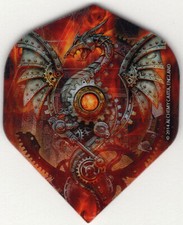 STEAMPUNK DRAGON Dart Flights: 3 per set