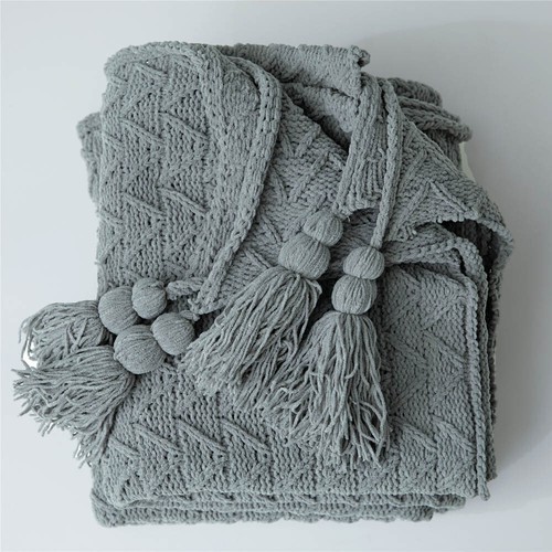 Soft Knitted Blanket Throw Thread Throw Blanket Thick Home Office Sofa Bed Warm - Picture 27 of 94