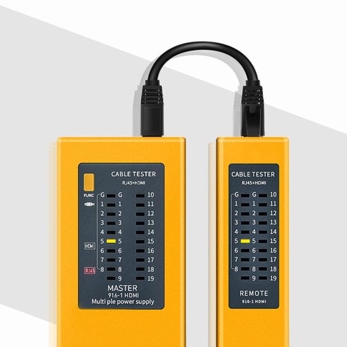 2 in 1 HDMI Wire Tester Battery Powered Ethernet Tester Checker RJ45 Cat5 Cat6 - Bild 10 von 12