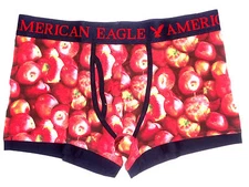 MENS AMERICAN EAGLE "APPLE" LOW RISE TRUNK CLASSIC LENGHT BOXER SIZE M 32-34