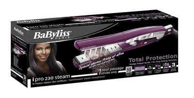 BaByliss iPro 230 Plancha de vapor para cabello Hidratado durante el  alisado NEW | eBay
