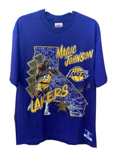 magic johnson lakers t shirt