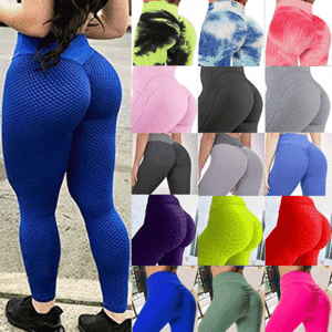 Women High Waist Yoga Pants PUSH UP Anti Cellulite Leggings Scrunch Trousers O1