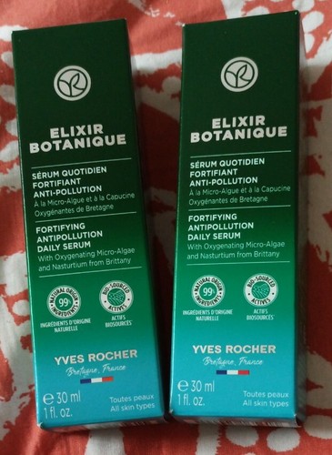Yves Rocher Elixir Botanique Pflege-Set - Anti-Pollution Serum, Tages- & Nachtcreme Für Gestärkte Haut