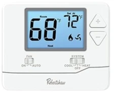 Robertshaw Non-Programmable Single Stage 1H/1C Wall Thermostat RS8110