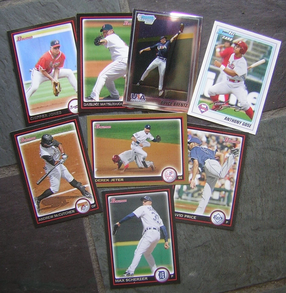 Tarjetas de béisbol Bowman 2010 - (12) estrellas y novatos: Anthony Rizzo, Matt Adams... Foto 2 de 2