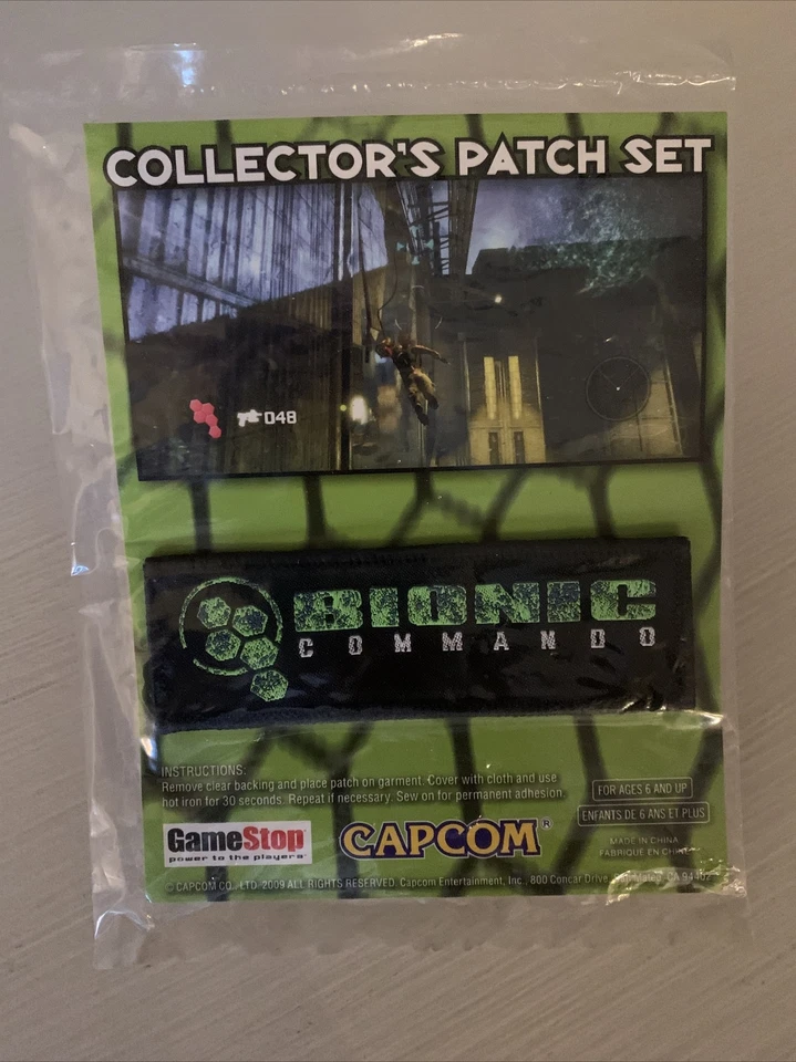 Bionic Commando Collector’s Patch Set Brand New Capcom GameStop Promo PS3 XB 360 - Image 2 of 4