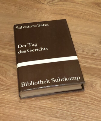 S. Satta - Der Tag des Gerichts | Erste Auflage 1983 | Bibliothek Suhrkamp