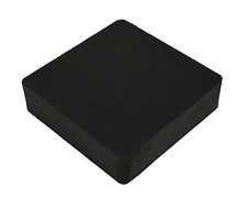 JEWELERS BENCH BLOCK RUBBER 4" x 4" SQUARE 1" THICK BASE FOR STEEL BLOCK DAPPING
