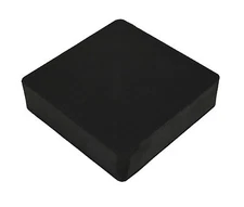 JEWELERS BENCH BLOCK RUBBER 4" x 4" SQUARE 1" THICK BASE FOR STEEL BLOCK DAPPING