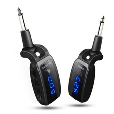 UHF Wireless Guitar System Transmitter Receiver Rechargeable LED Display N1K9