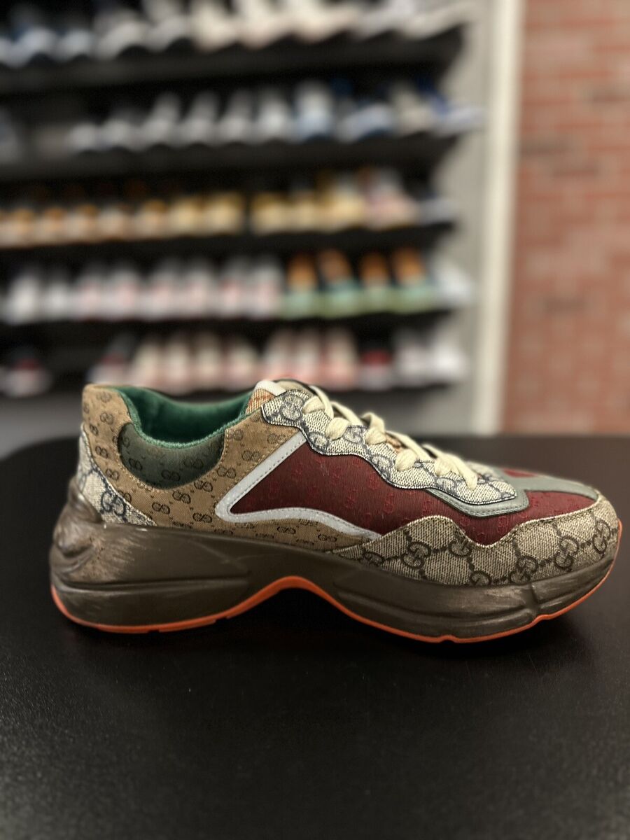 Size 7G/7.5US Gucci GG Rhyton Sneakers - Brick Red 100 Size 7G/7.5US Gucci GG Rhyton Sneakers - Brick Red 100