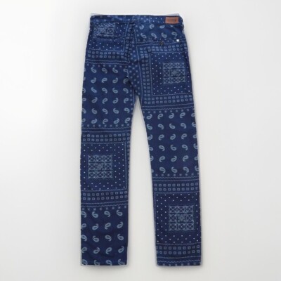 EDWIN 55 CHINO Allover Chambray Cotton Blue Stone Washed W32 L33