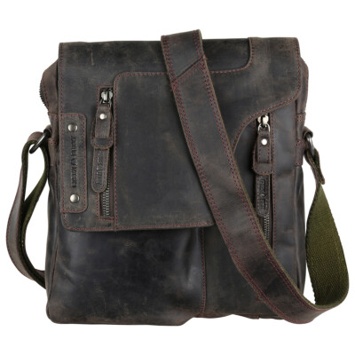 Greenburry Vintage Revival Revolver Bag Leder Messenger Umhängetasche  1965-22