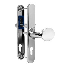 UPVC Door Handle Yale Trojan Offset 62 / 92PZ  Lever / Pad Pair Long Back Plate