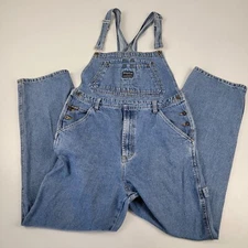 Vintage Y2k Paco Baggy Wide Leg Denim Carpenter Jeans Overalls Mens XL 36x32 