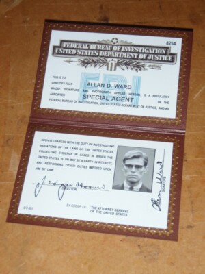 Mississippi Burning: Ausweis von Agent Allan D. Ward - Movie Prop Replika