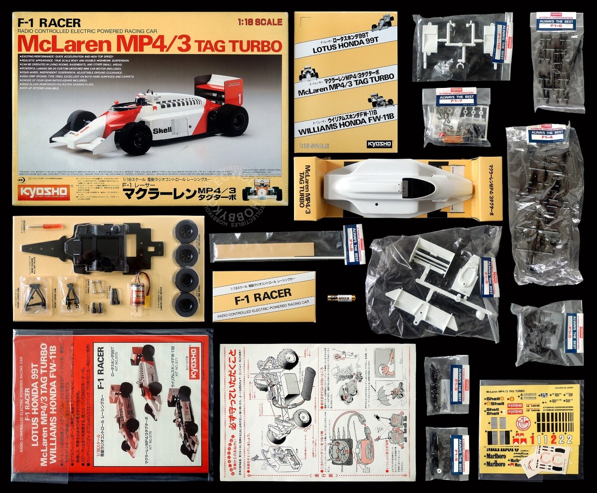 Kyosho Vintage 1/18 RC McLaren MP4/3 Tag Turbo Electric Kyosho Vintage 1/18 RC McLaren MP4/3 Tag Turbo Electric