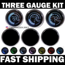 Turbo Diesel Truck Gauge Kit Boost Pyrometer Fuel Pressure
