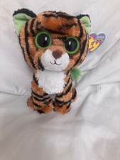 Ty Beanie Boos 💜 STRIPES The Tiger 6" Solid Eyes New MWMT's