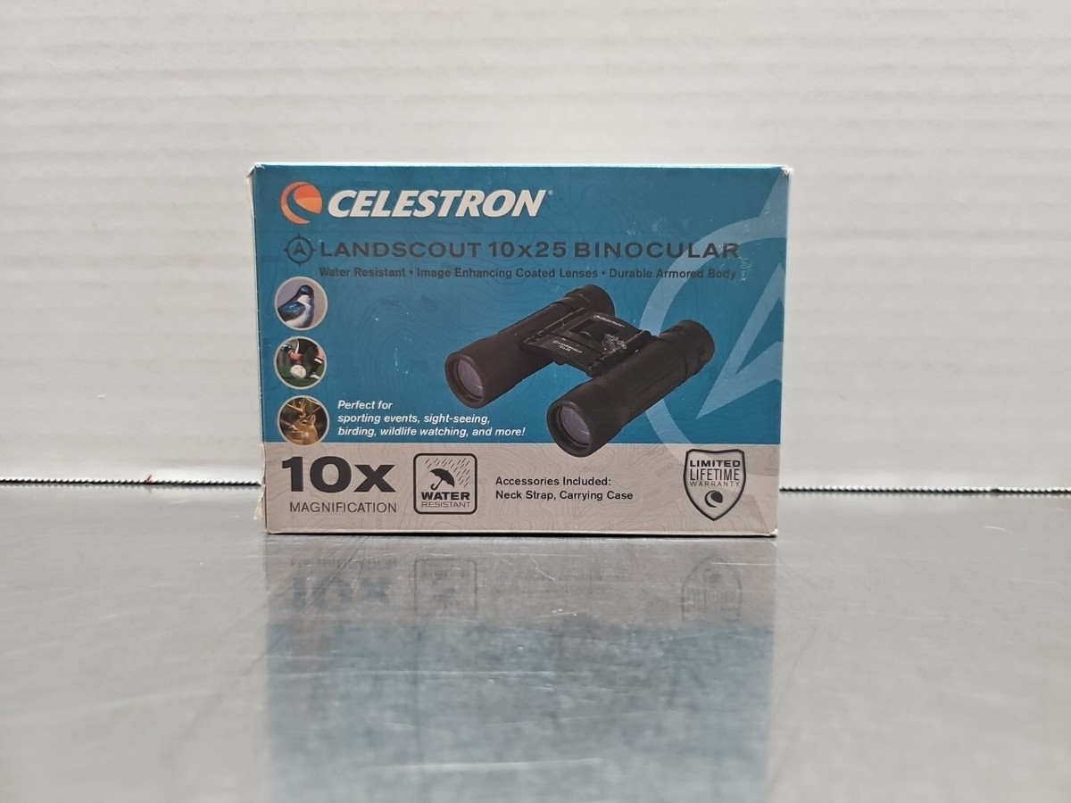 Celestron LandScout 10x25 Binocular Roof Prism Black