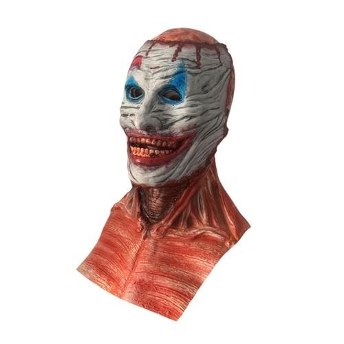 Halloween Bloody Skull Clown Mask Moveable Mouth Cosplay Double Layer Party Prop - Picture 6 of 7