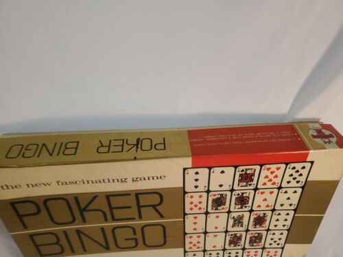 60s Vintage Transogram Poker Bingo Card Board Game. USA Complete #5010 - Picture 2 of 7