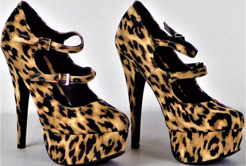 qupid leopard heels