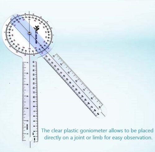 360 Degree ISOM Goniometer Protractor Ruler Physical Occupational Therapy Tool - Picture 4 of 25