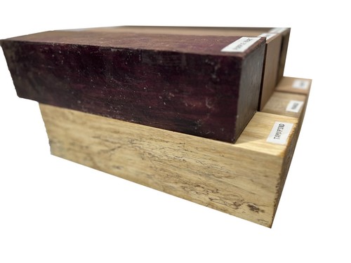 Combo Pack of 6 Multispecies Pepper Mill Turning Lumber Blanks 3" x 3" x 12" - Picture 4 of 6