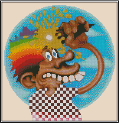 Grateful Dead Europe 72 Counted Cross Stitch CHART #23-123