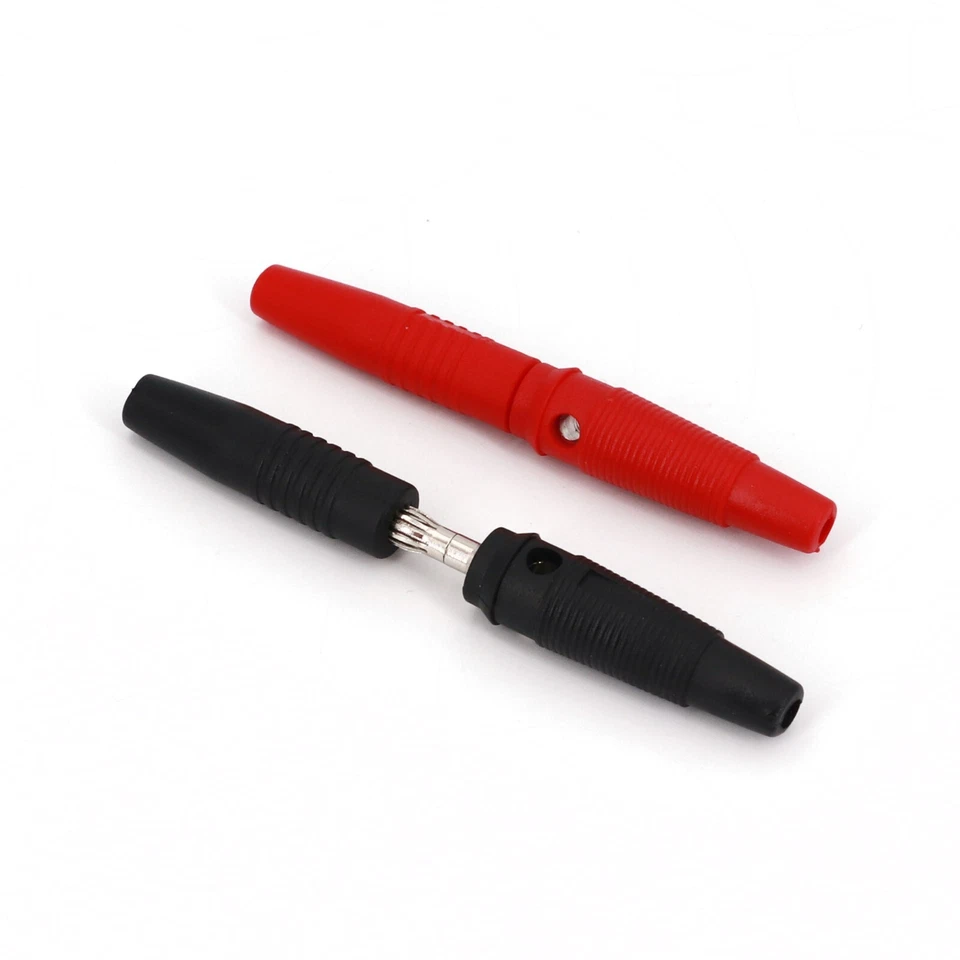 Brass Insulated 4mm Banana Female Jack Plug Wire Solder Connector 10Pcs  - Image 4 of 4