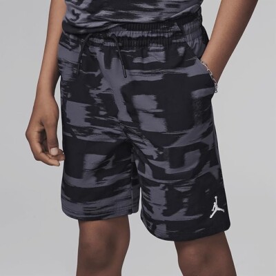 Jordan Nike Boys' Flight MVP Printed Woven Shorts Black NEW S M L