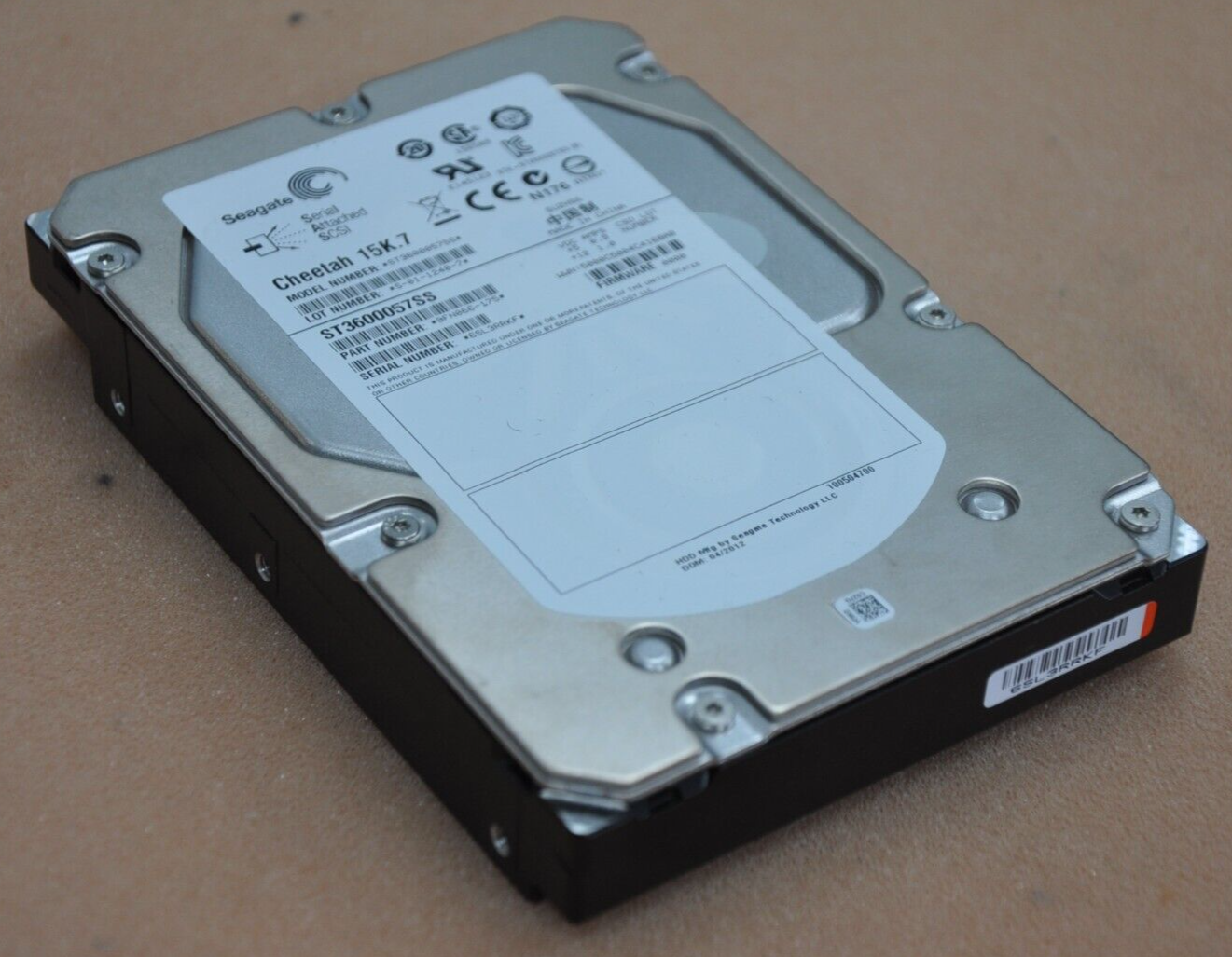 Seagate Cheetah 15K.7 ST3600057SS 600GB 15K SAS 6G/bs LFF 3.5 inch Hard Drive