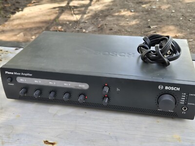 Bosch PLE-1ME120-US Plena Economy 120 Watt 4-Channel 70V 4Ohm Mixer Amplifier