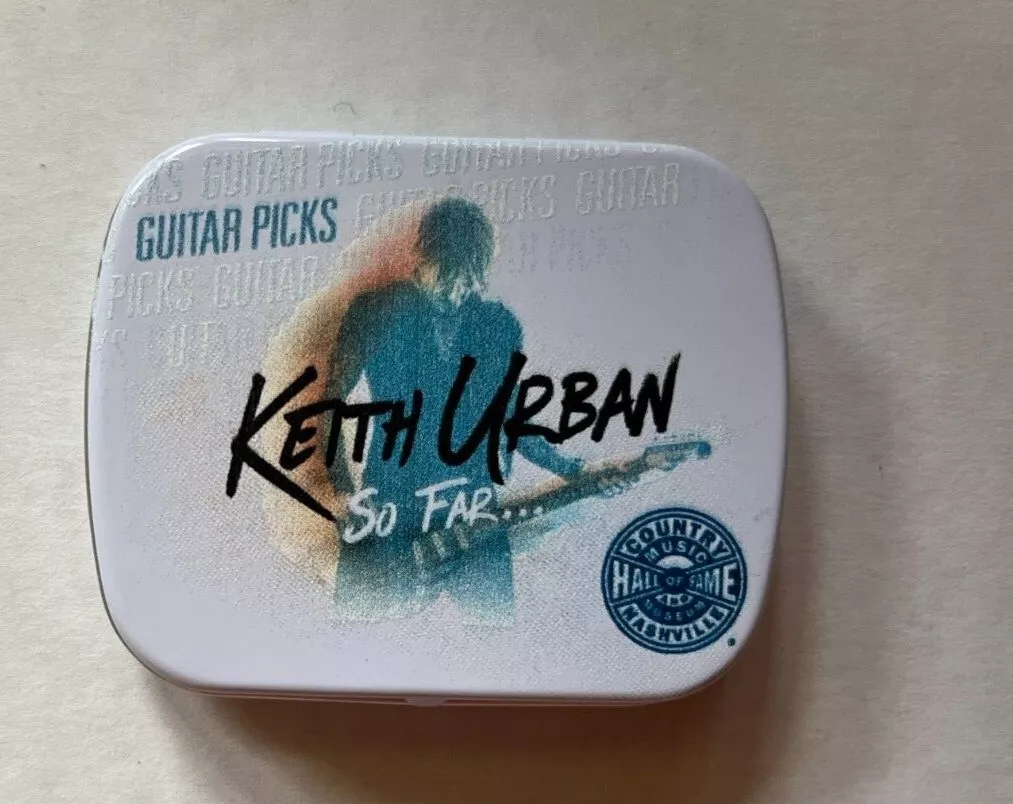 Keith Urban Concert Tour Empty Guitar Pick Tin Very Rare So Far eBay