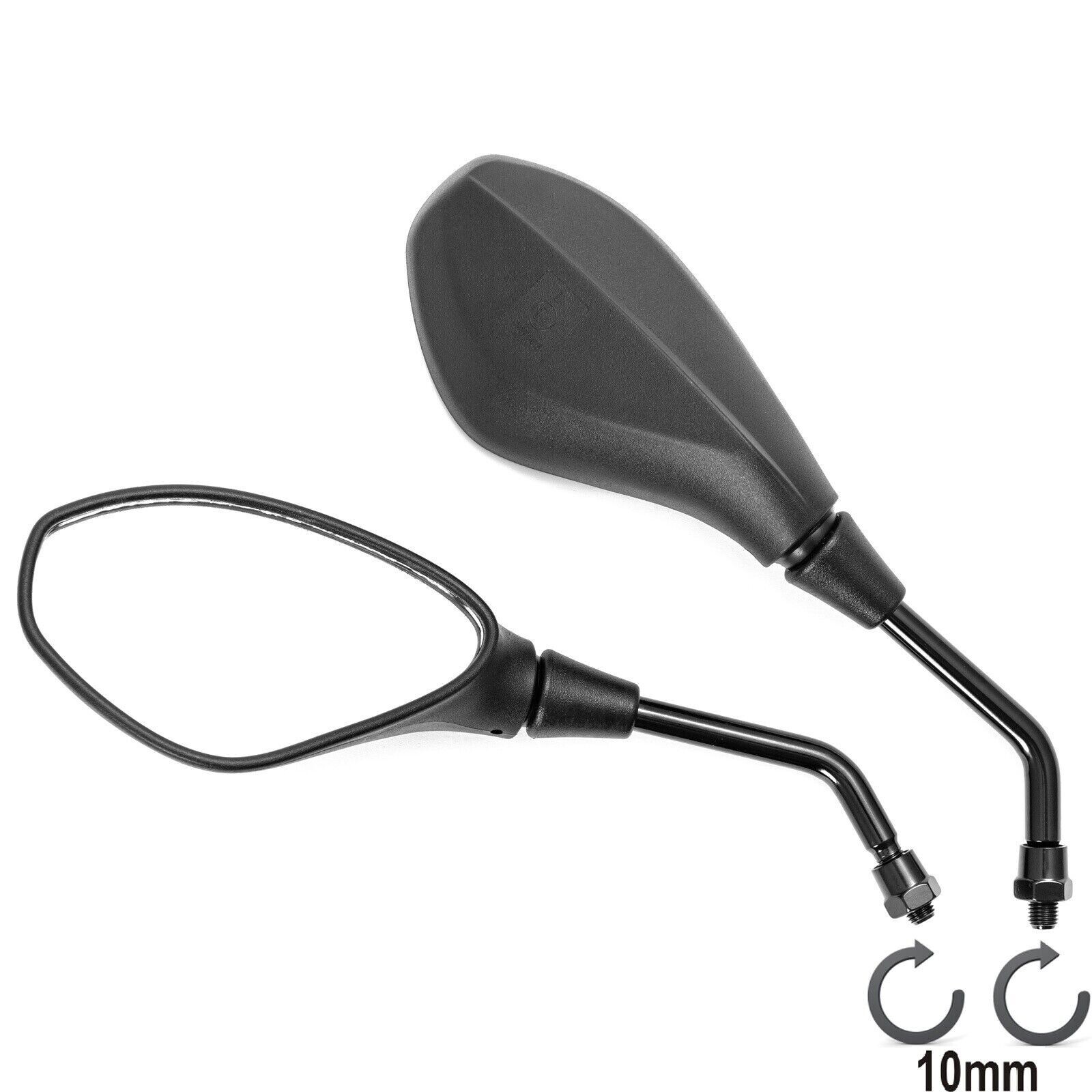 A Pro Motorcycle Mirror Motorcycle Rearview Mirror Universal 10mm Black