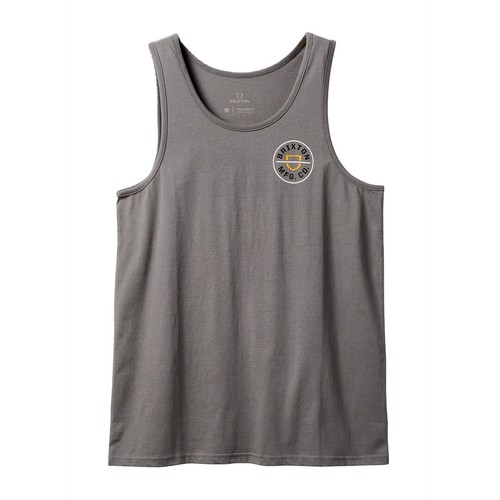 Camiseta sin mangas Brixton ""Crest"" (lavado al sol de guijarros) - Imagen 2 de 10