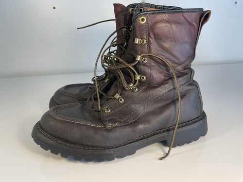Vintage Herman Survivors Mens Brown Leather Boots Insulated Size 10.5 M/W USA - Picture 21 of 24