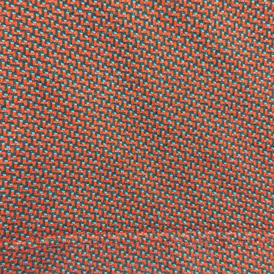 Camisa Polo Tundra Roja Geométrica Para Hombres Grande Canadá Manga Corta Cuello  Foto 4 de 4