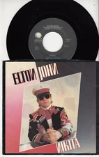 ELTON JOHN - NIKITA - ORIGINAL GEFFEN RECORDS 45 WPS