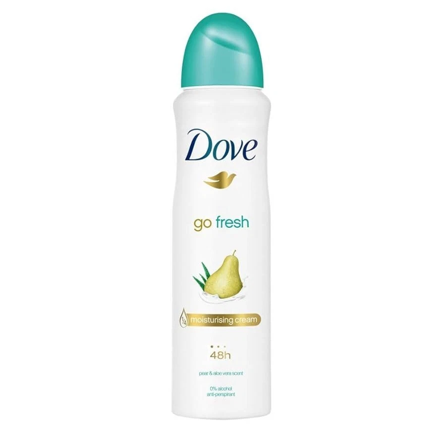 Dove Go Fresh Pear & Aloe Antiperspirant Deodorant Spray 150ml 6 Pack - Image 2 of 4
