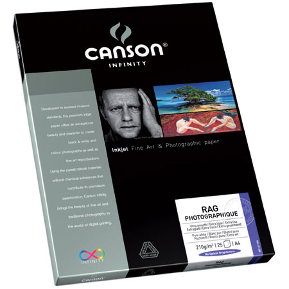 Гладкая матовая бумага Canson Infinity Rag Photographique 310 гсм 11x17 25 листов 15190₽