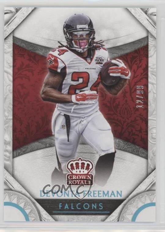 2016 Panini Preferred Retail Crown Royale Light Blue 12/99 Devonta Freeman 1v3