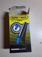 Paper Mate w10 Blue 1992  Permanent Markers 101-01
