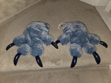 Disney Parks Exclusive STITCH Paws Gloves Plush Claws Blue Lilo Stitch