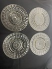 (4) Anchor Hocking Block Optic Yellow Depression Glass Salad Plate 8” — photo 2