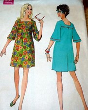  LOVELY VTG 1960s DRESS McCALLS Sewing Pattern MEDIUM