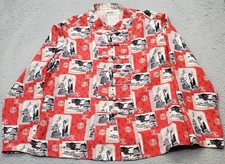 Vtg Chicos Oriental Asian Blouse Jacket Women Size 3 Multicolor Silk Frog Button